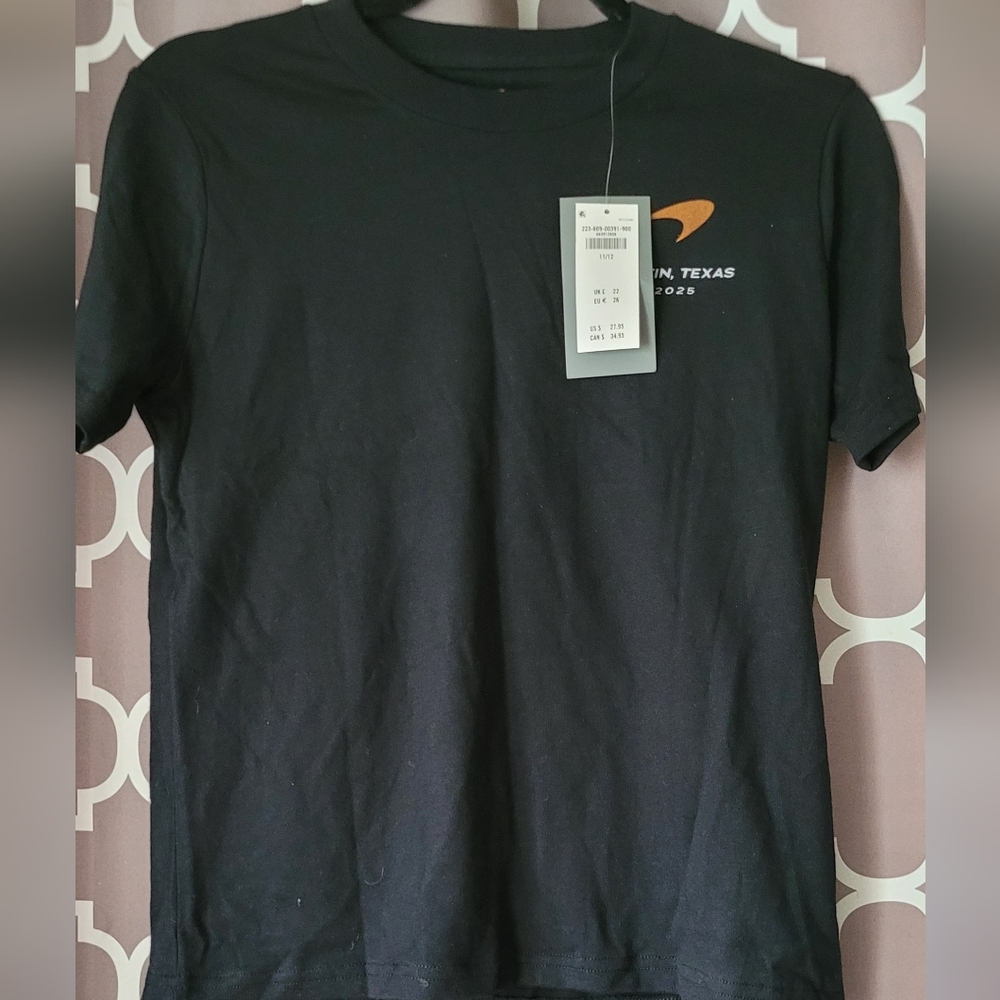 abercrombie kids Biys Black Short Sleeve Crew Tee   size 11/12